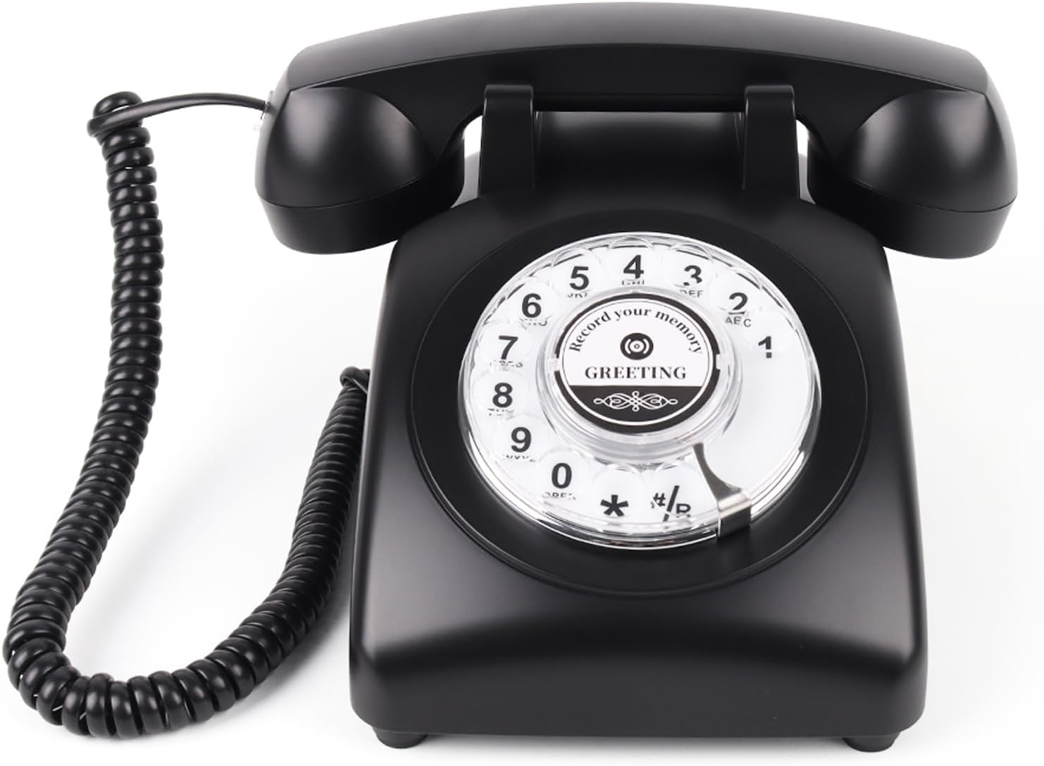 Vintage Voice Recording Guest Book Telephone – Audio Guest Book Phone for Weddings, Bridal Showers, Anniversaries & Special Events, Retro Wedding Voice Recorder,USB Rechargeable, Wedding Gift(Yellow)