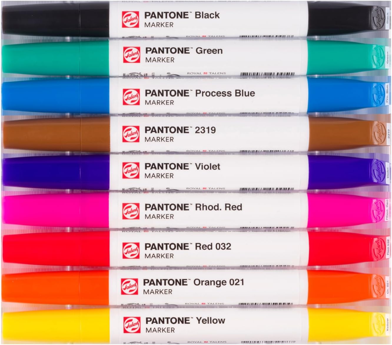 Royal Talens Pantone Dual Tip Markers - Primary, Set of 9