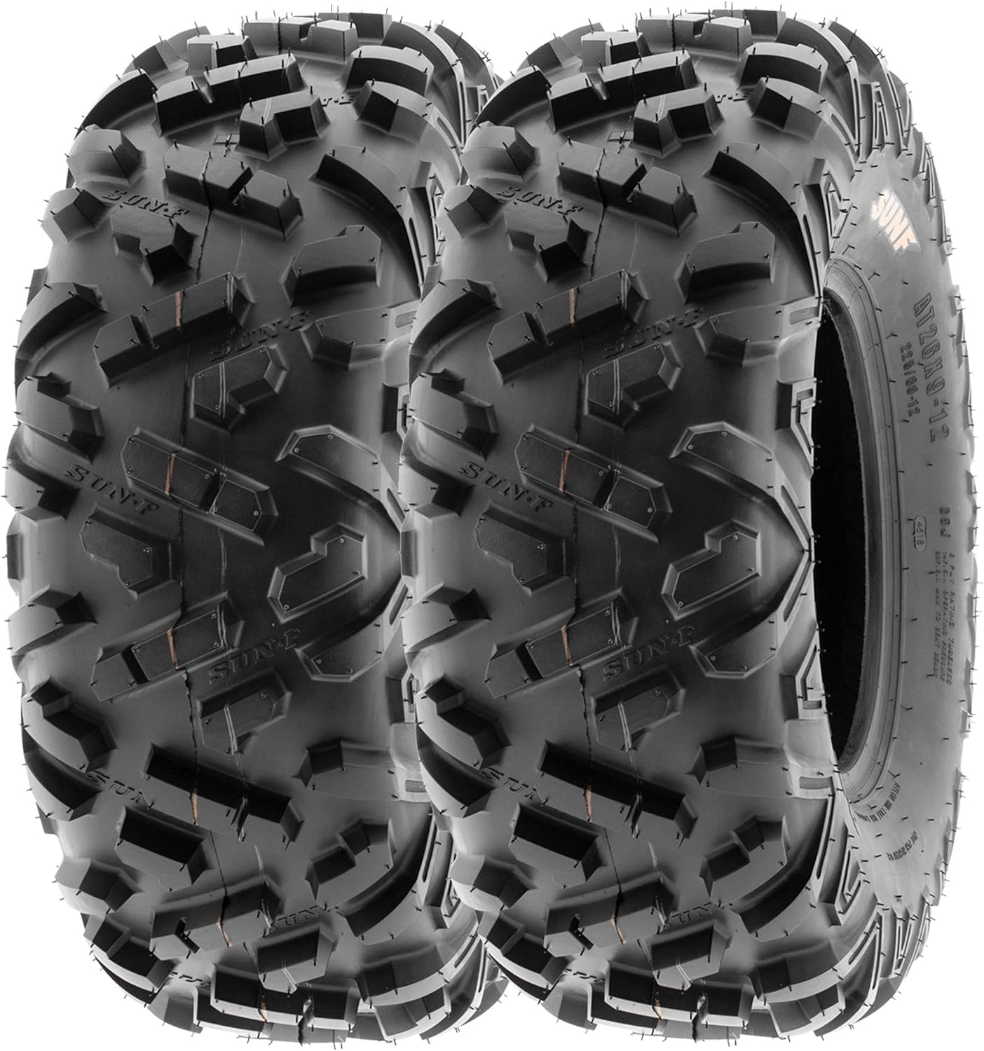 SunF 23x7-10 ATV UTV 23x7x10 All Terrain Tires 6 PR A051 POWER II - PAIR of 2