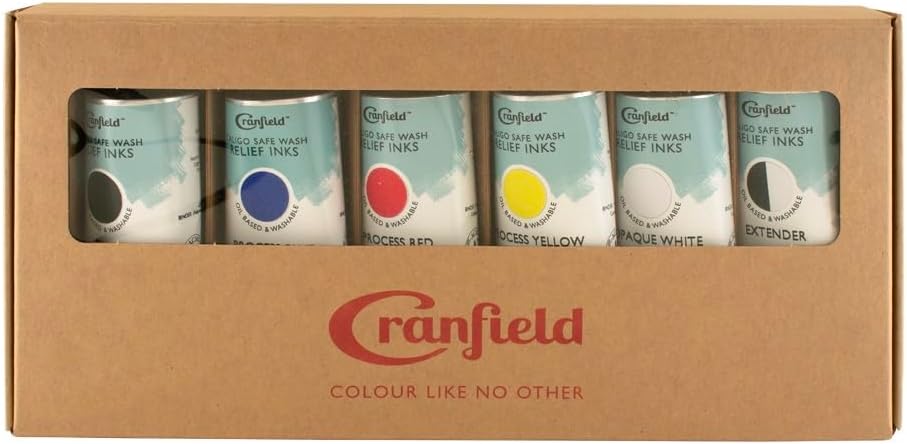 Cranfield Safe Wash Relief Ink Set of 6 (SWR6X75SET)