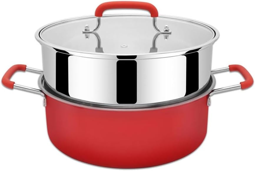 Thicker Stainless Steel Steamer Double-layer Household Multifunctional Double-ear Pot Soup Pot