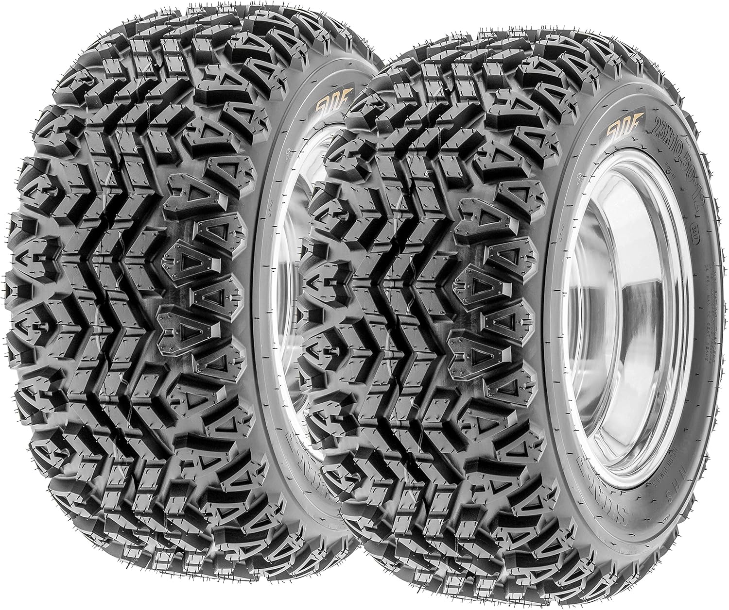 Set of 2 SunF G003 all-Terrain UTV & Golf-Cart Turf Tires 21x7-10, 4 Ply, Tubeless - Lawn & Garden, Rim(s) NOT included