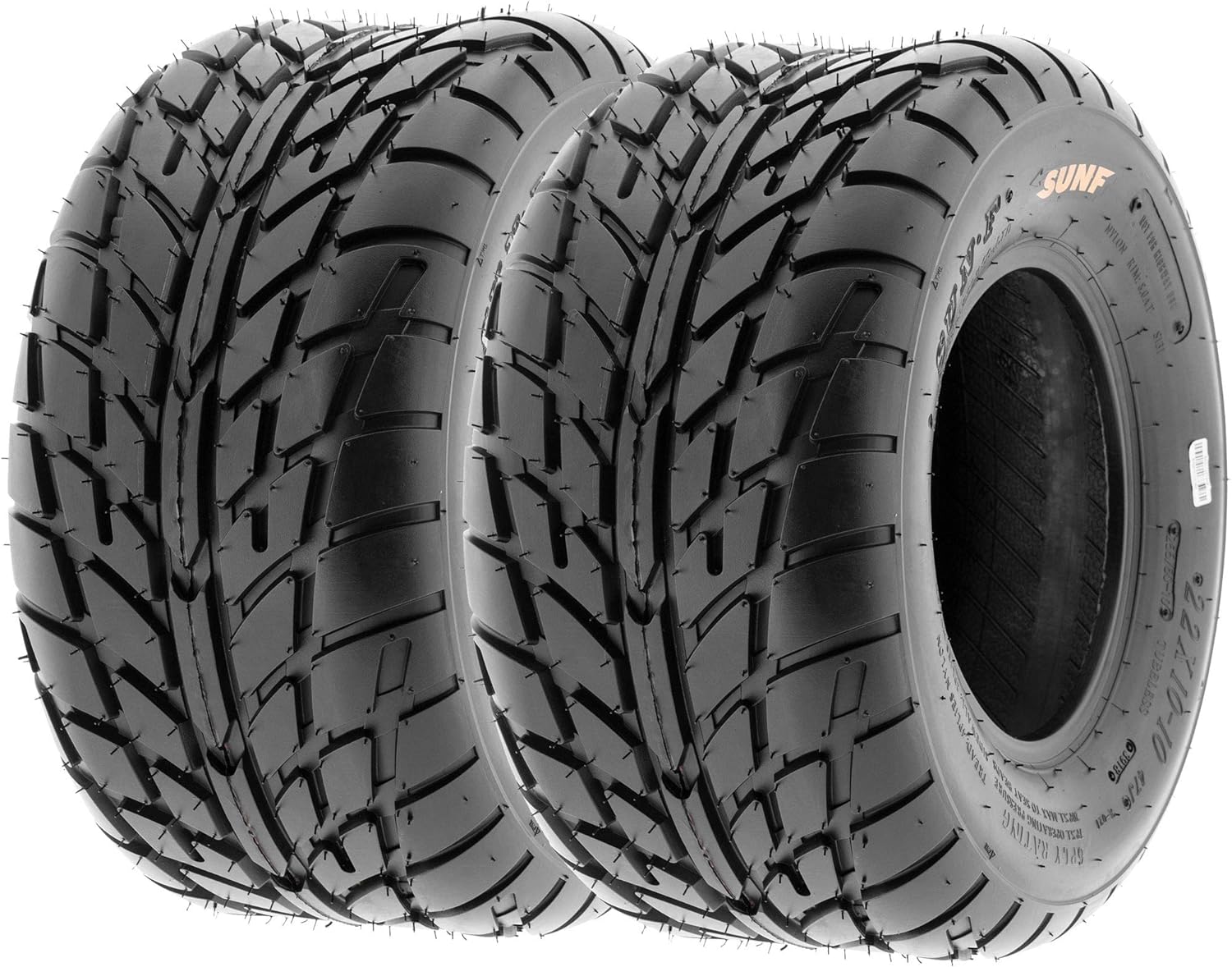 Pair of 2 SunF A021 TT Sport ATV UTV Dirt & Flat Track Tires 225/45-9 (18x9-9), 6 PR, Tubeless