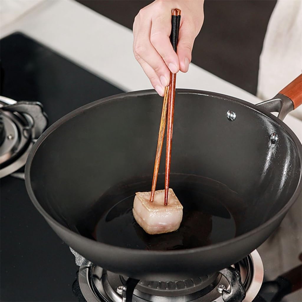 Non-stick Non-coated Rustproof Pan Gas Stove Universal Old-fashioned Frying Light Iron