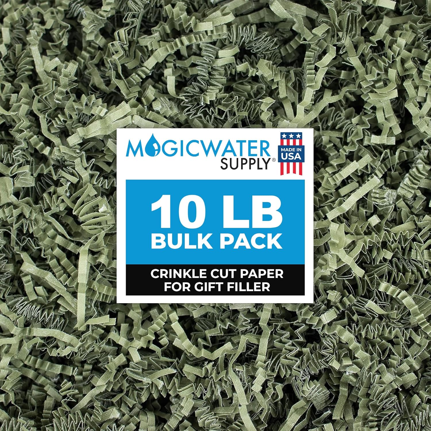 MagicWater Crinkle Cut Paper for Gift Baskets - 10LB Diamond White - Perfect for Shredded Paper Filler, Basket Filler, Gift Boxes, Bridesmaid Gifts,Halloween Stuffers & More – Ideal for All Occasions