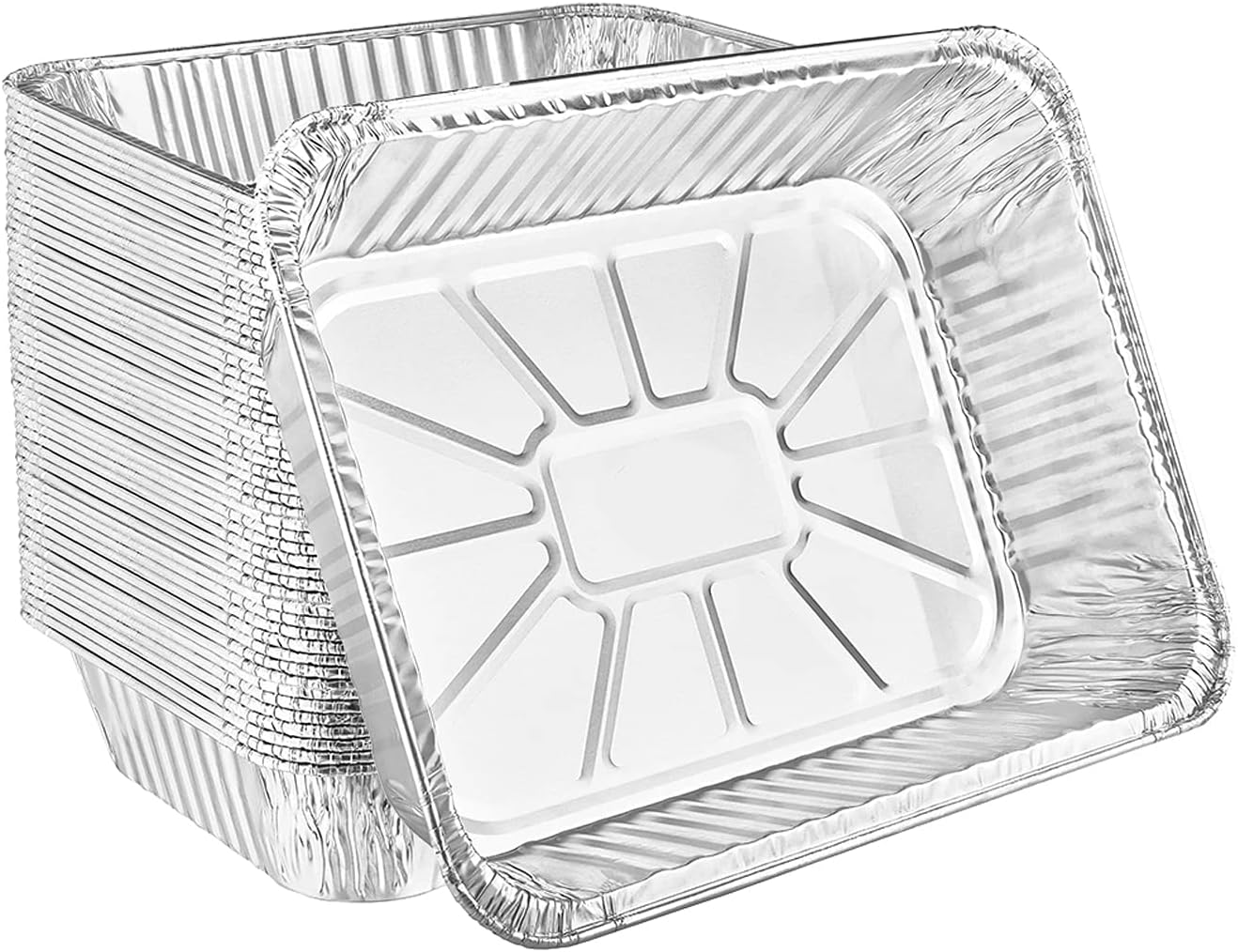 Large Rectangle Rack Aluminum Roaster with No Lids (500)