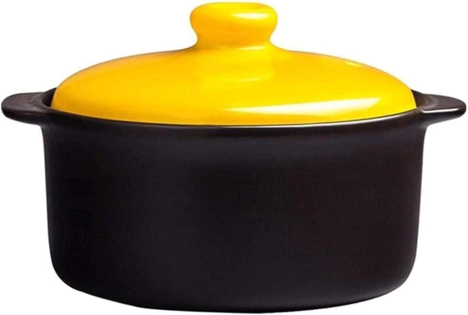 Terracotta Ceramic Casserole Pot, Heat-Resistant Cooking Dish for Stews & Roasts, Ideal for High-Temperature Cooking