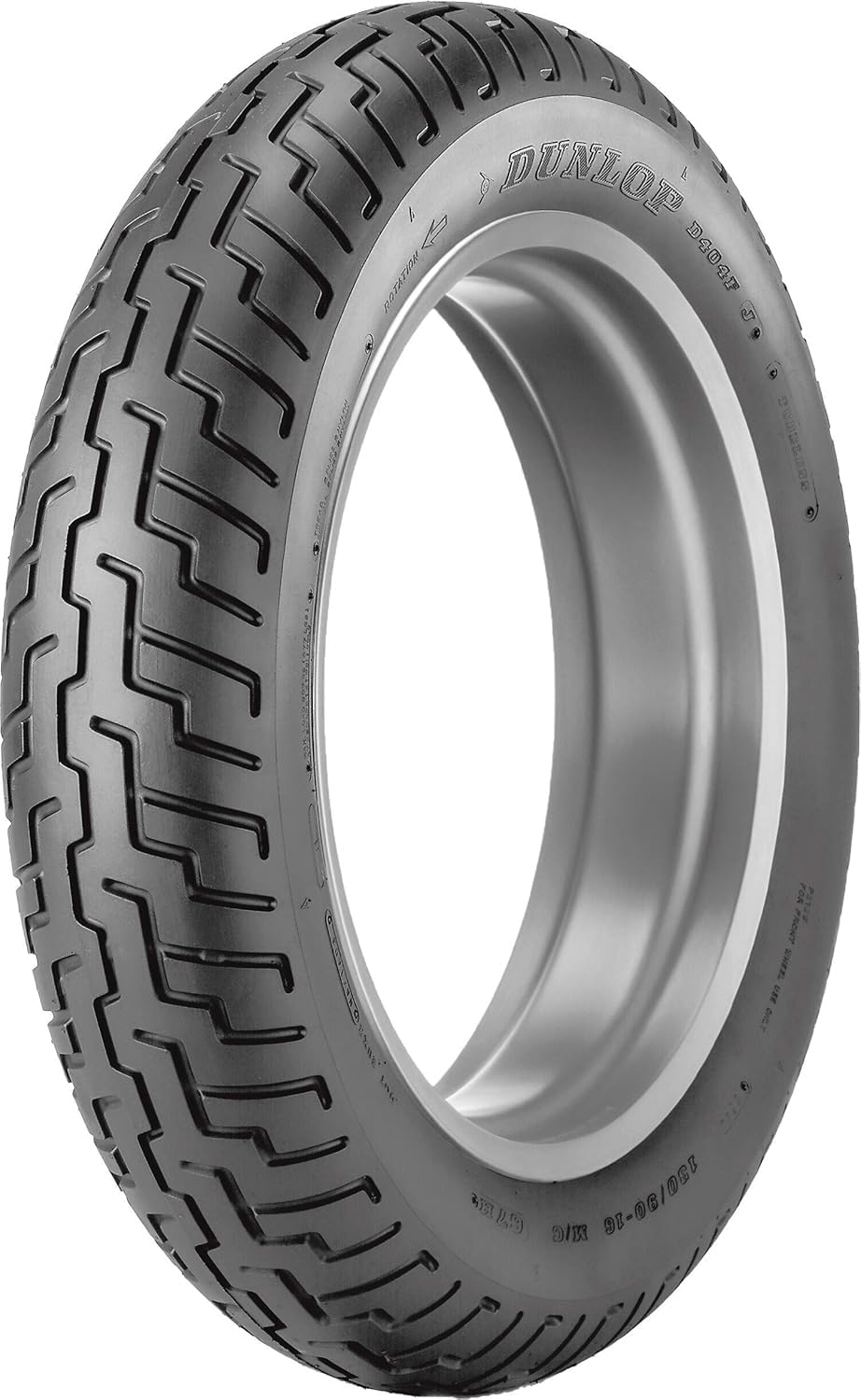 110/90-19 (62H) Dunlop D404 Front Motorcycle Tire Black Wall for Honda VTX1300C 2004-2009