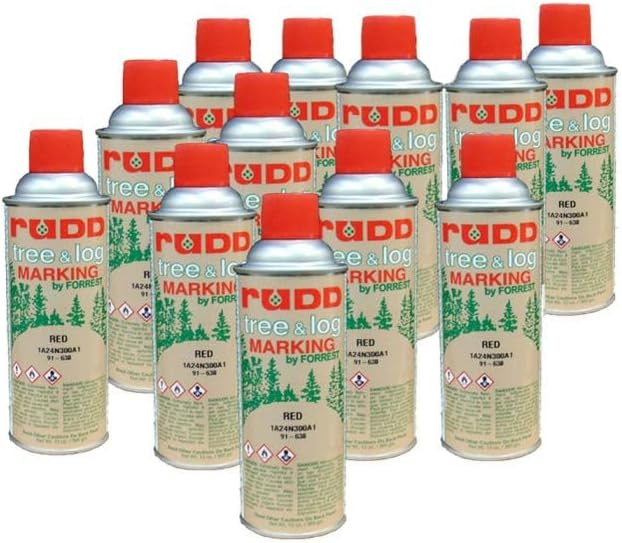 RUDD Tree & Log Marking Paint Red (Case of 12)