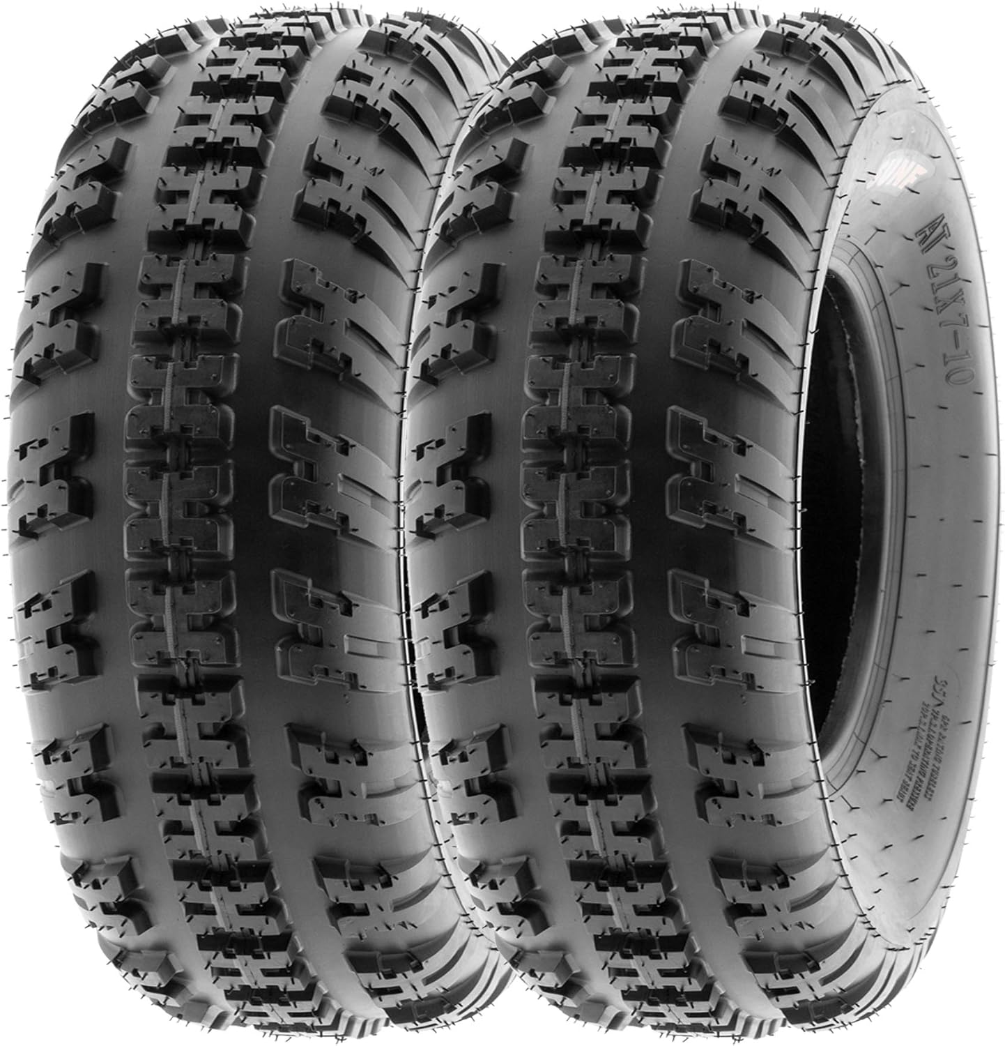 SunF 20x6-10 ATV UTV Tire 20x6x10 Knobby Tubeless 6 PR A031 - PAIR of 2