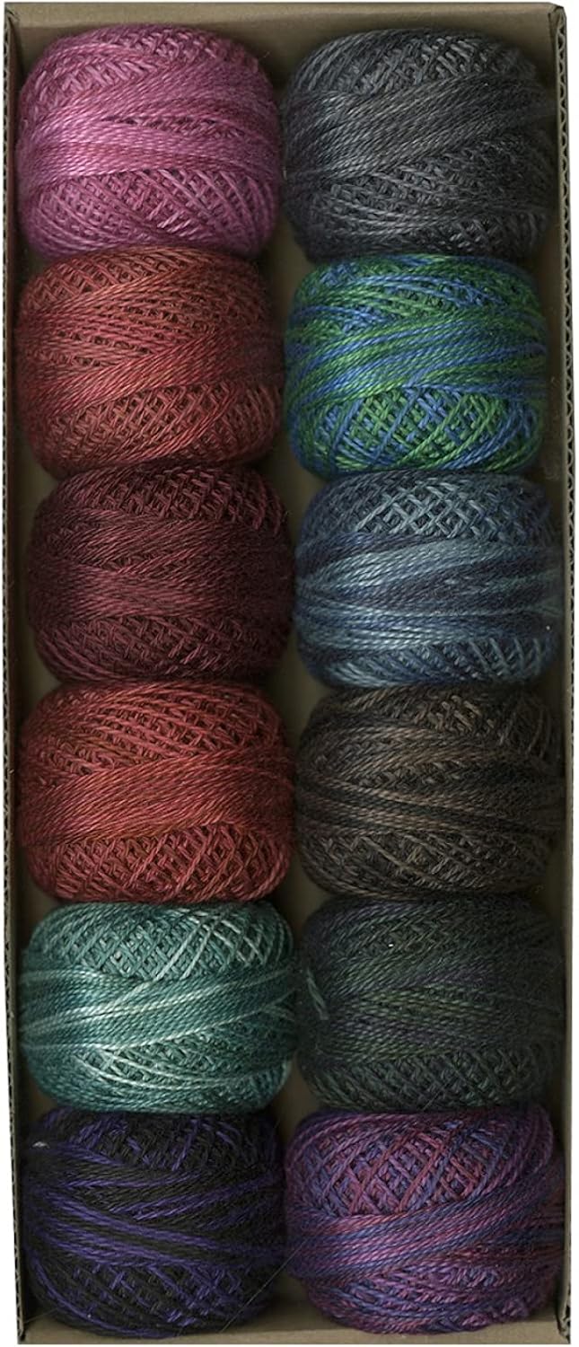 Valdani Inc Valdani Pearl Cotton Ball Size 5 46yd 12 Colors Mystic Twilight Thread, Multi