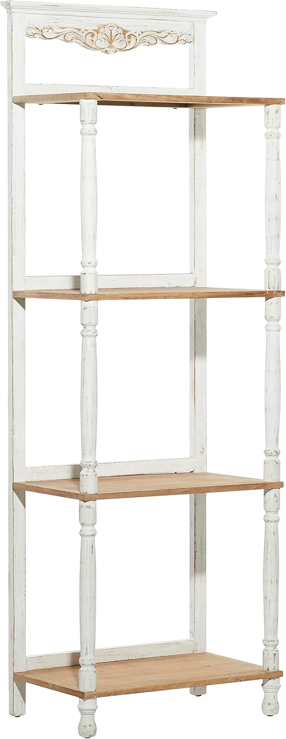 Deco 79 Wood Solid Shelving Unit, 25