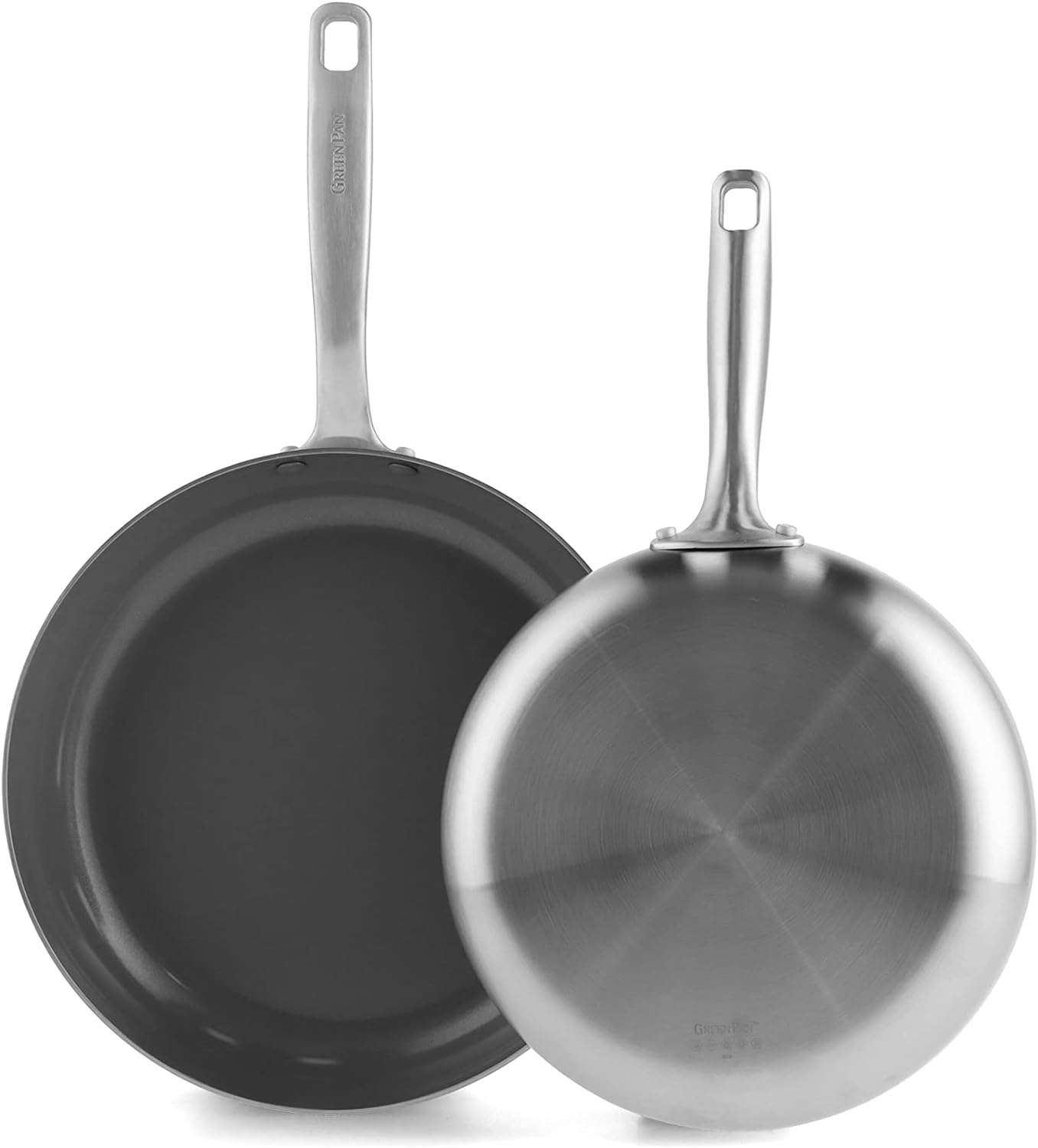GreenPan Chatham Tri-Ply Stainless Steel Healthy Ceramic Nonstick 8