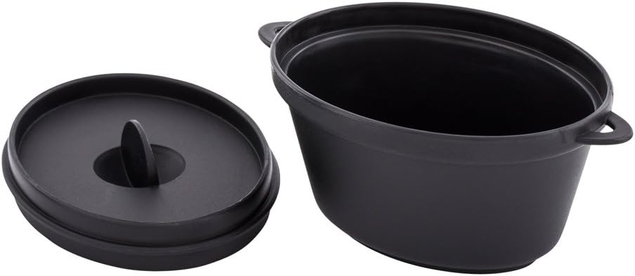Restaurantware 3 Ounce Mini Serving Dishes With Lids 100 Disposable Mini Appetizer Dishes - Mimics The Look Of Dutch Ovens Serve Snacks or Desserts Black Plastic Mini Casserole Dishes