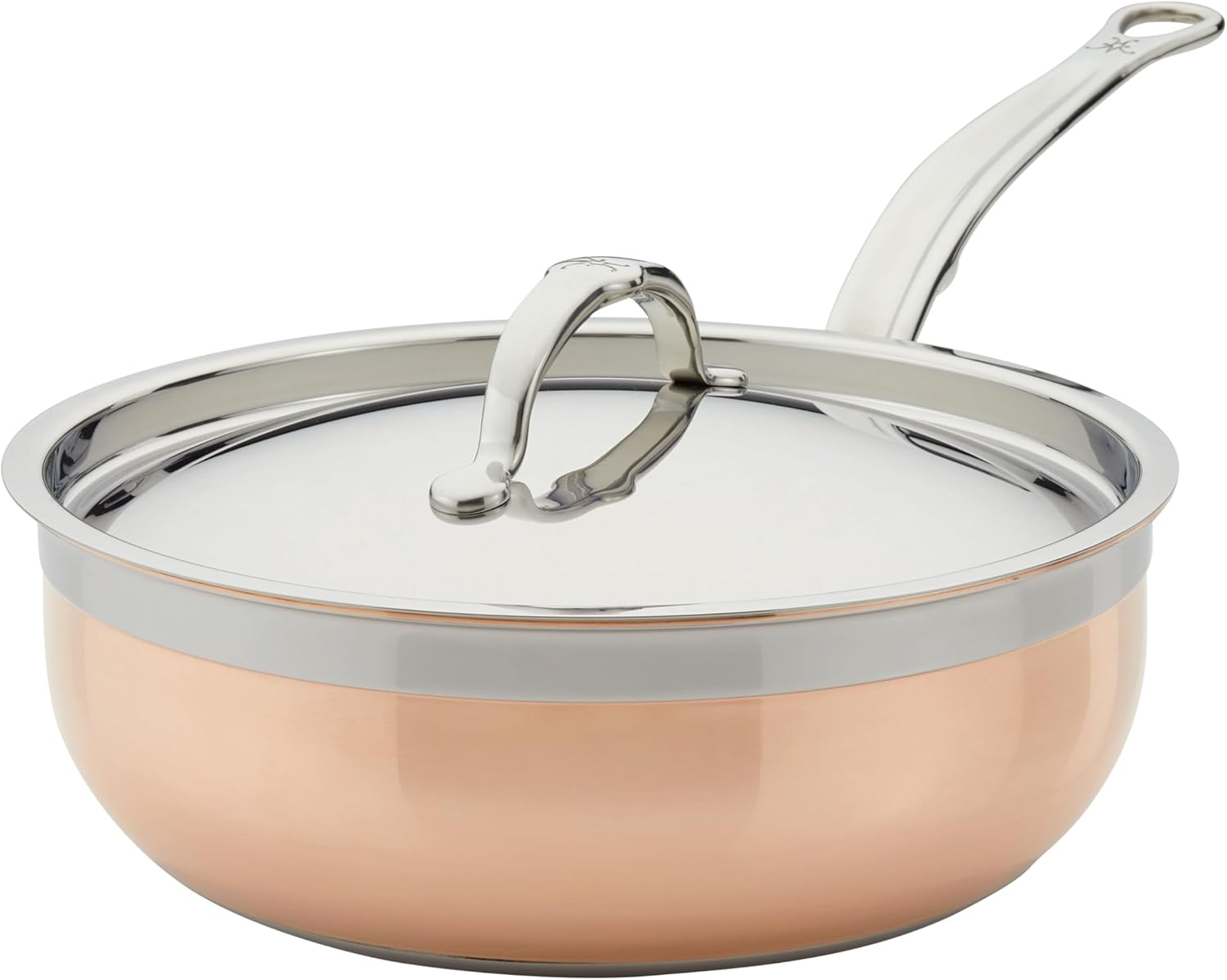 Hestan - CopperBond Collection - 100% Pure Copper Essential Pan, Induction Cooktop Compatible, 3.5 Quart