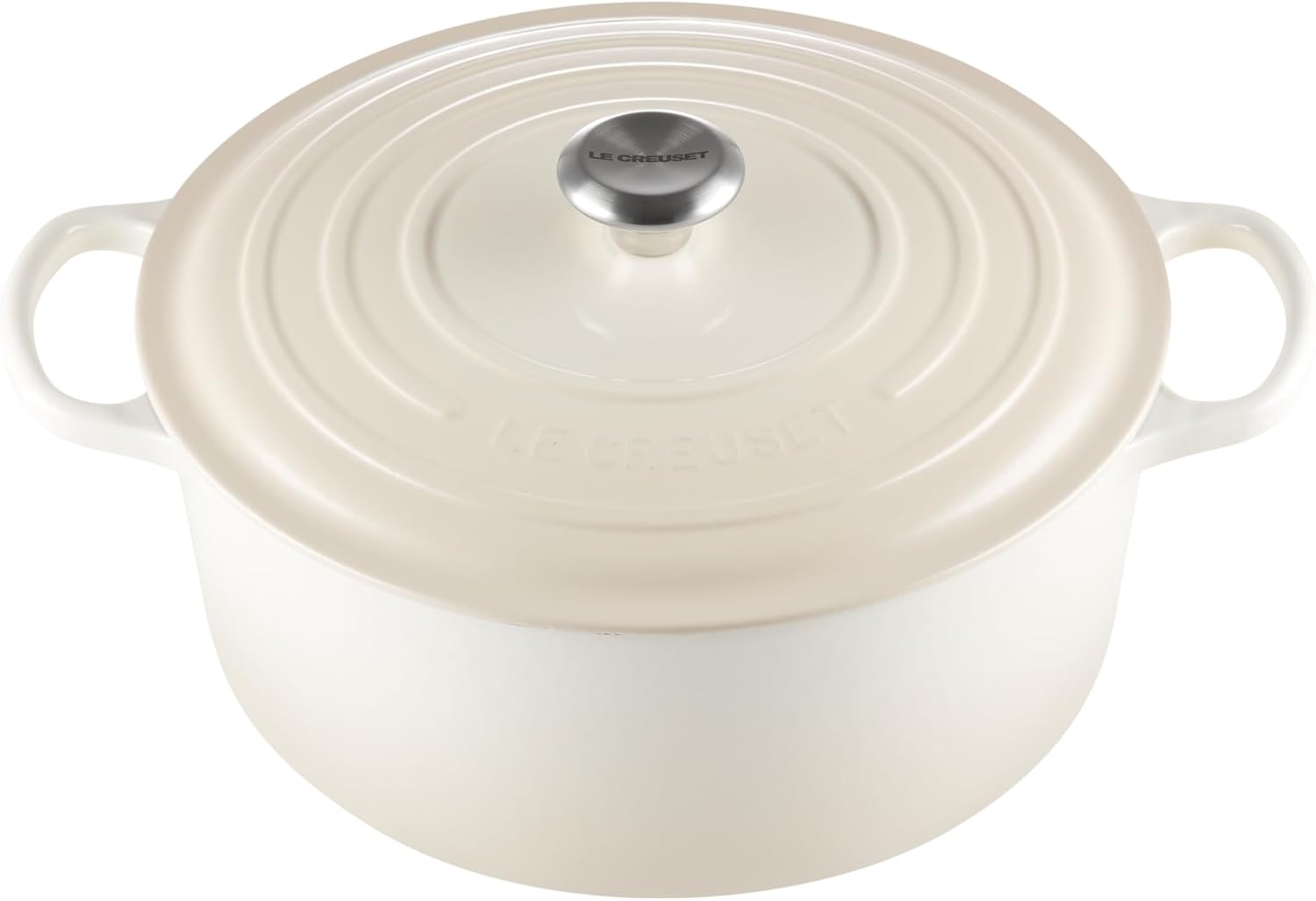 Le Creuset Enameled Cast Iron Signature Round Dutch Oven, 9 qt., Meringue