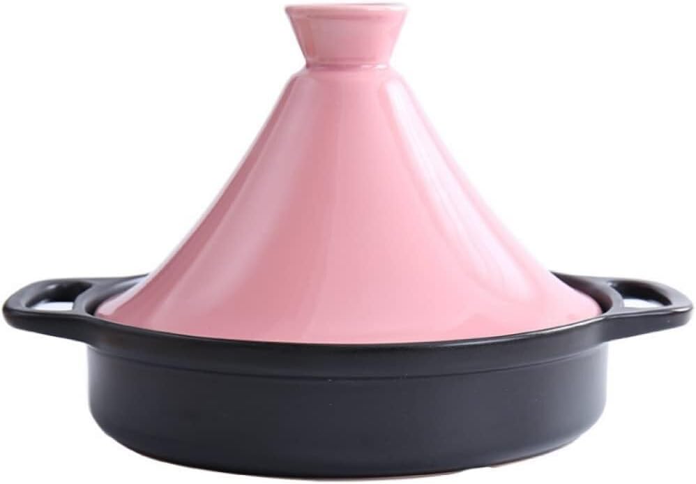 2L Ceramic Casserole Pot, Heat-Resistant Clay Stew Pot for Soups and One-Pot Meals, Suitable for 3-5 People, Yellow