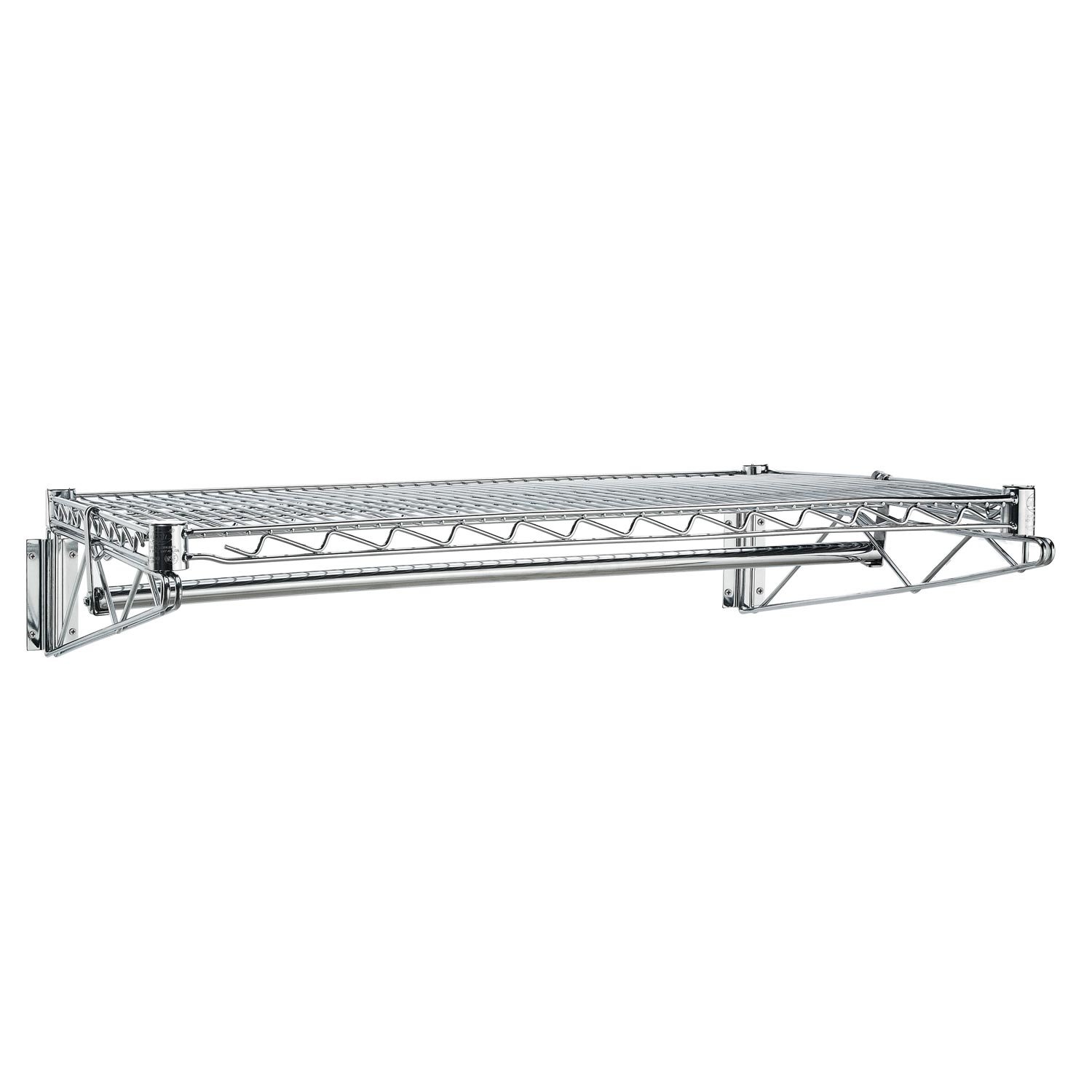 Nexel Commercial Wall Mount Coat Rack with Bar, 60