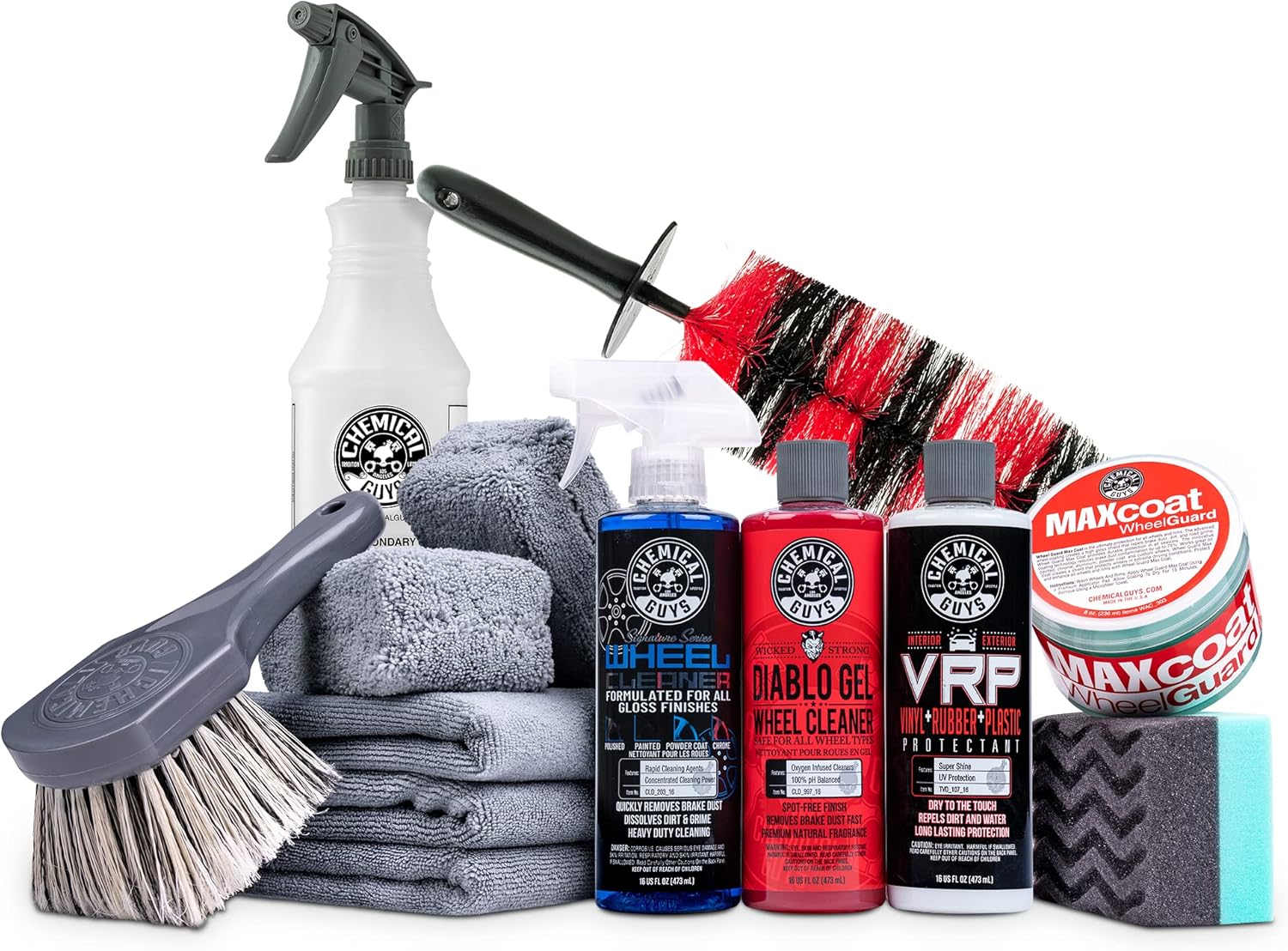 Chemical Guys HOL134 Best Complete Wheel, Rim, and Tire Kit, 16 fl. oz, 10 Items