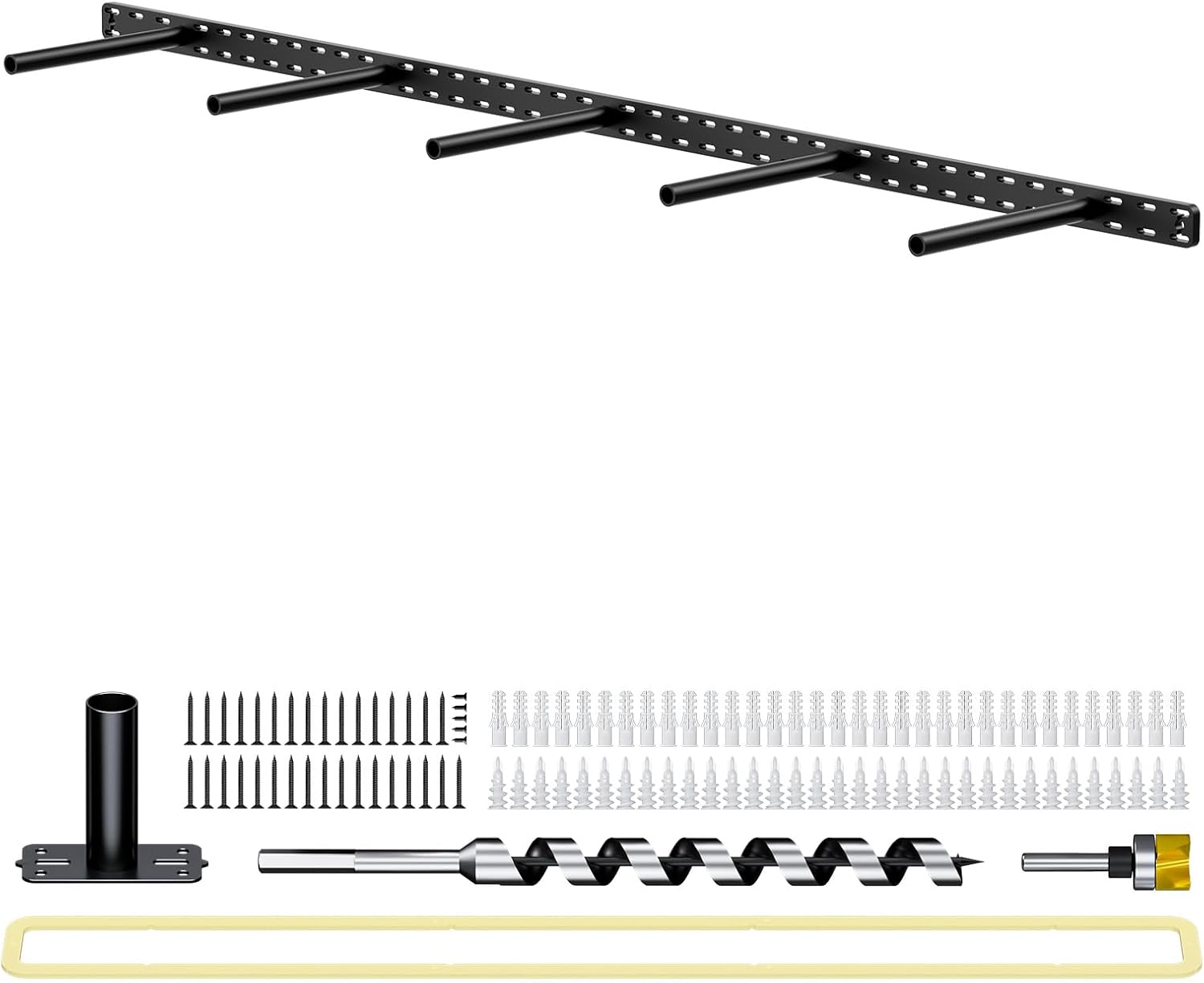 1 Pack Large Shelf Brackets Long Floating Shelf Bracket Invisible Floating Shelf Hardware Heavy Duty Floating Mantel Brackets(56