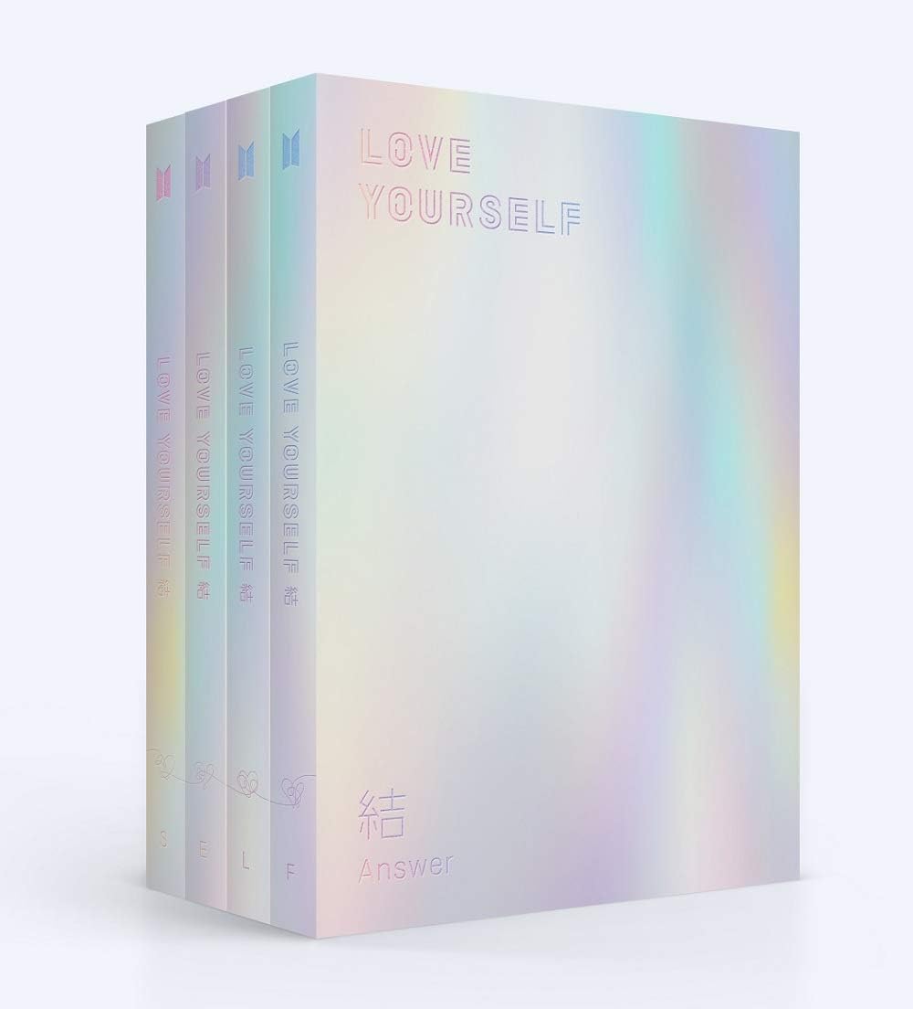 BTS - [Love yourself 結 ‘Answer’] 4th Album 4 VER SET 2CD+116p PhotoBook+20p Mini Book+1p PhotoCard+1p Sticker+extra Photocards Set (4p) K-POP Sealed