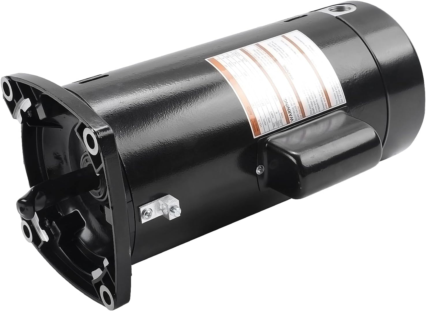 USQ1202 Pool Pump Motor 2 HP, 3450 RPM, 48Y Frame, Capacitor Start/Capacitor Run, ODP Enclosure, Square Flange Pool Motor Fit for Century Pool Pump Motor