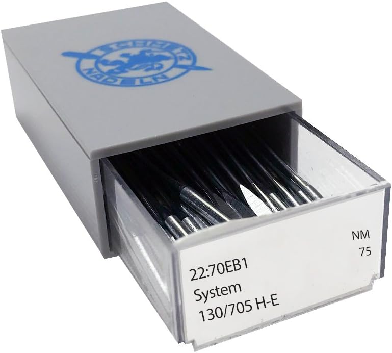 SCHMETZ Chrome Embroidery Household Sewing Machine Needles, Size 75/11, Bulk