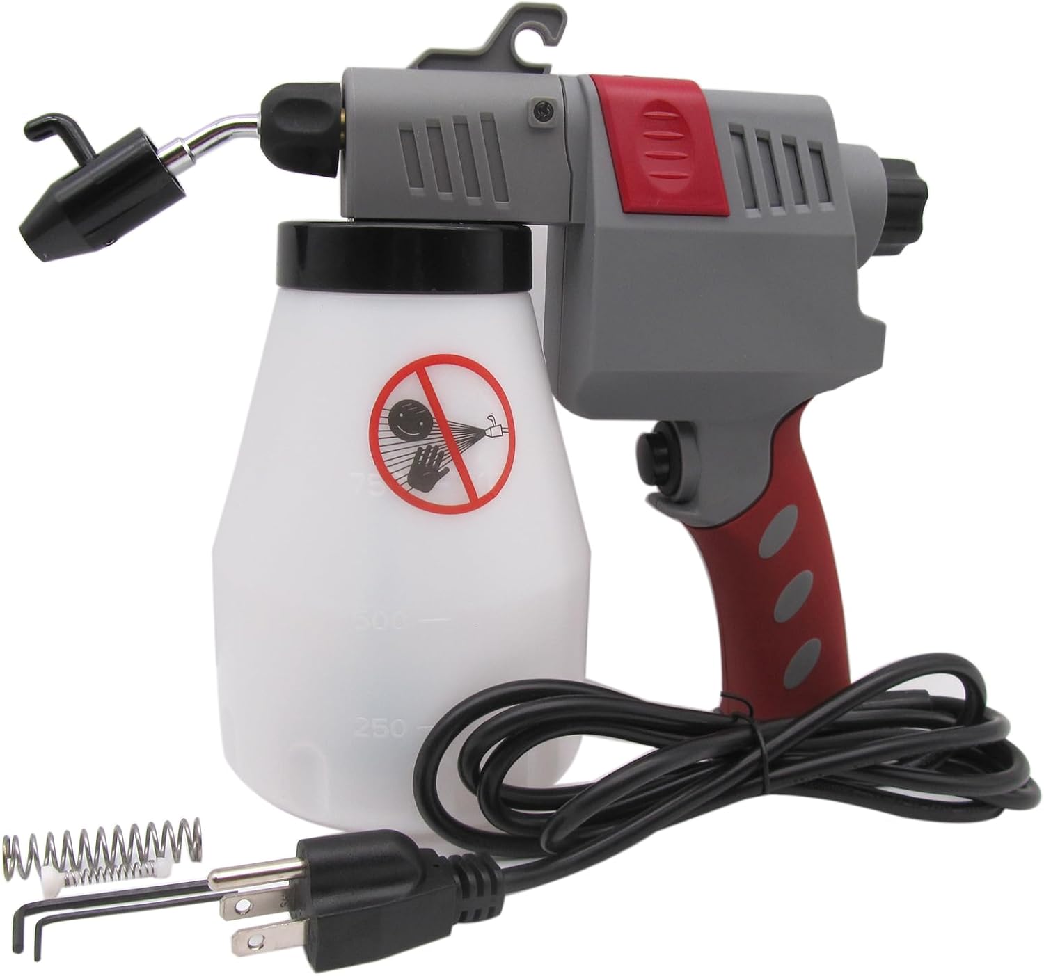 CKPSMS Brand -110V AC Plug Multi-Purpose Spot Cleaning Gun with Adjustable Bend Nozzle: Ideal for Sports Shoes, Crystals, Rocks, Textile Spot Cleaning, and Kitchen Oil Removal (HD-180A)