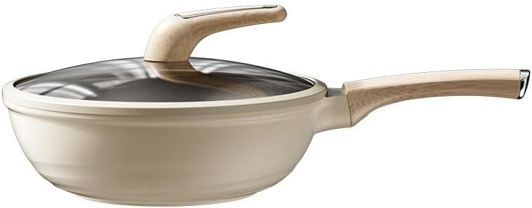 The Hybrid Non-Stick Wok Gas Stove Induction Cooker Alloy Household Flat Bottom Cooking Wok Non-stick Pans Family kitchen(30cm)