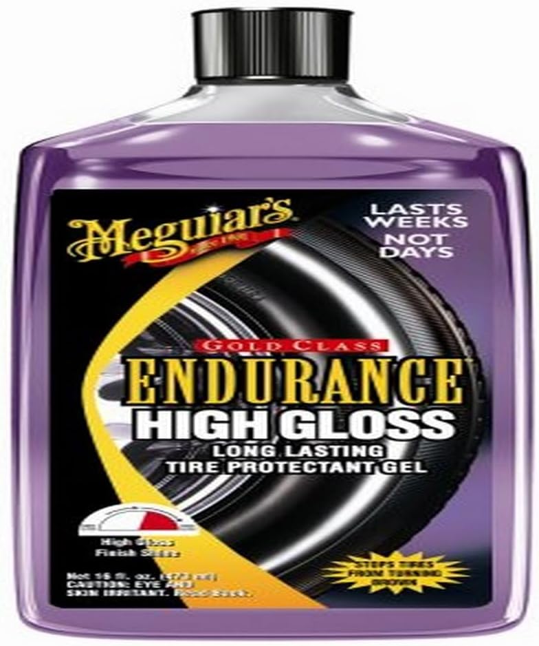 Meguiar's Endurance Tire Gel (6 Count)- This Long-Lasting Formula that Restores While Leaving a Brilliant, High-Gloss Finish - Six 16 Oz Bottles