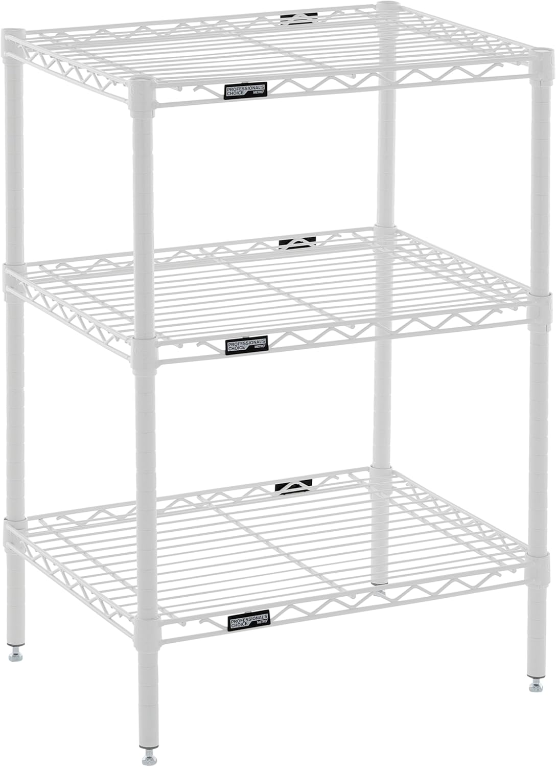 METRO Professional's Choice Commercial-Grade NSF Shelving Unit - Multipurpose Adjustable Wire Shelf for Home, Garage, Kitchen and More - 3 Shelves, 18
