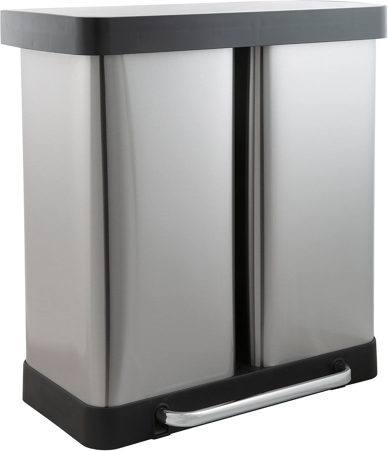 Organize It All Neu Home 60 L Dual Compartment Recycling Bin | Dimensions: 22.8