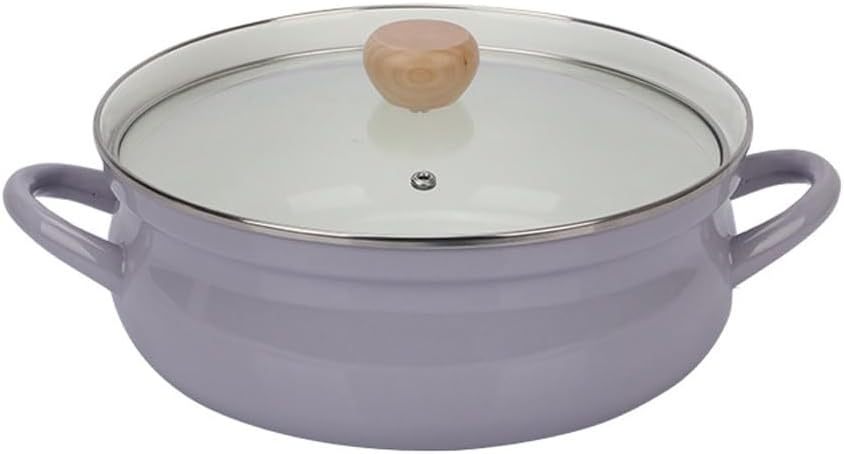 Large-capacity Enameled Clay Pots and Pans with Lids for Household Stewing