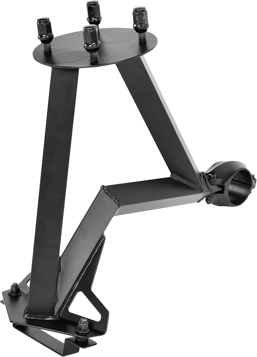 Precursor Bot-On Spare Tire Carrier for Can-Am Maverick X3 2-Seater and X3 Max 4-Seater - Black Square Steel Tubing - 4 Lug Nuts Included -Fit up to a 32