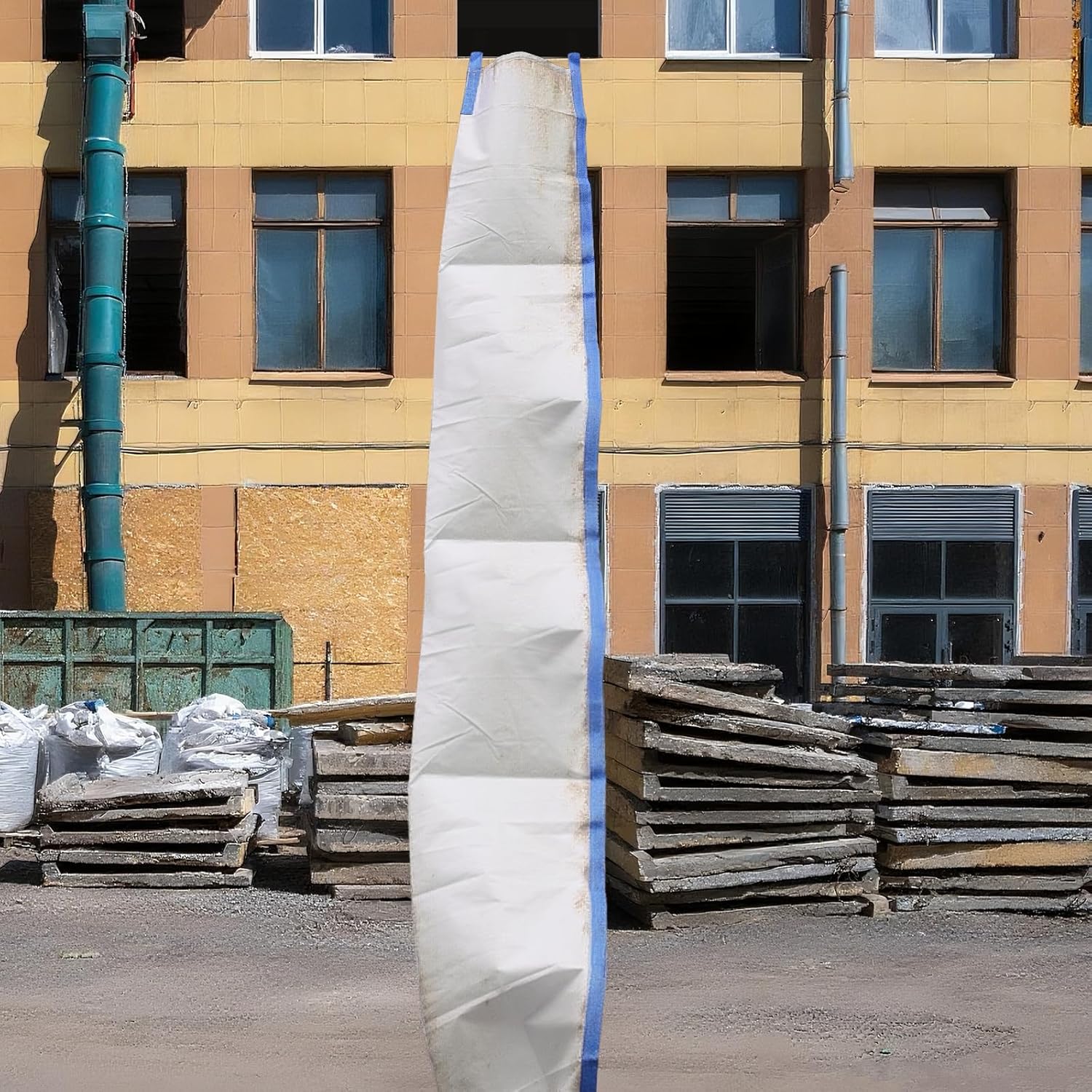 JIAWANSHUN Heavy Duty Trash Chute 20ft x33in,Widened Construction Debris Chute with Durable Portable Design,Easy Install for Heavy Waste Removal, Yard Cleanup, Attic Renovation & Moving