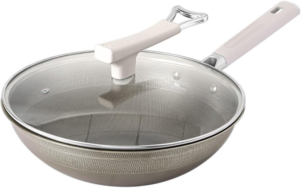 Stainless Steel Frying Pan Non-stick Thickened Flat Bottom