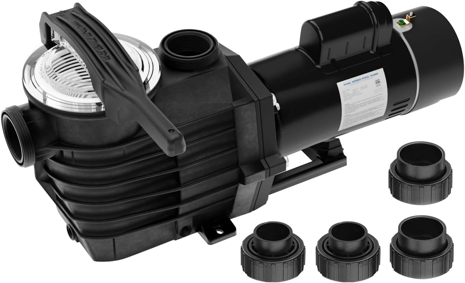 BRIOPAWS 2.5HP Dual Voltage Pool Pump, 6000GPH Flow, 78FT Head Lift, 1.5