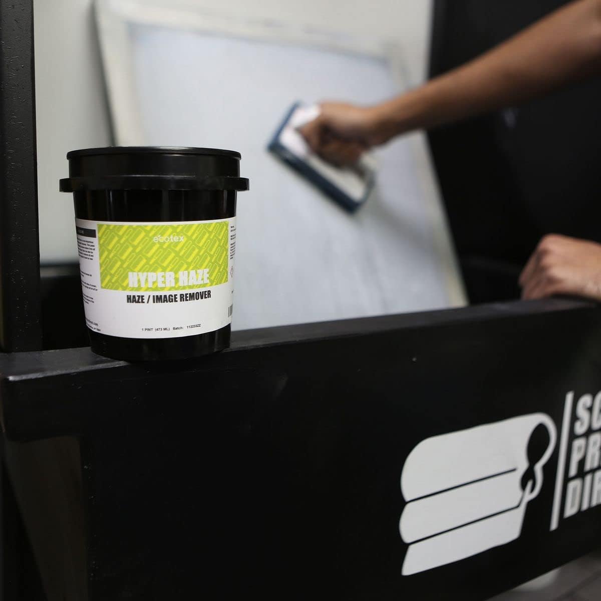 Ecotex All Purpose Screen Printing Hyper Haze (Gallon - 128oz.) - Eco-Friendly Haze Remover and Degreaser, Plastisol and Water Based Ink Remover - Silk Screen Cleaner