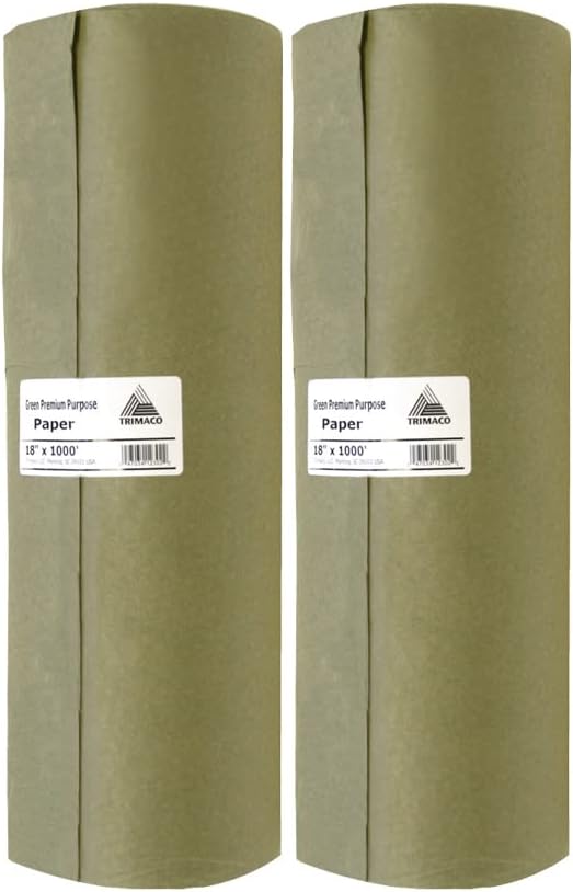 Easy Mask® Green Masking Paper, 18-inch x 1000-feet, 2 Pack