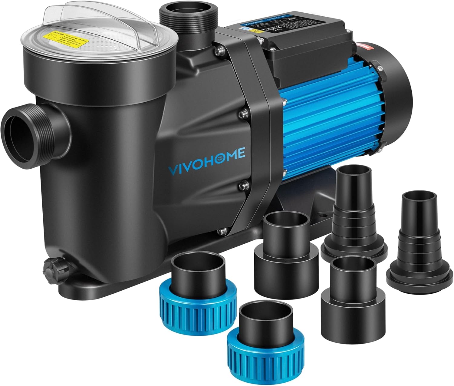 VIVOHOME 2.0 HP Powerful Self Primming 7140 GPH Swimming Pool Pump w/Timer for Inground Pool 1.5