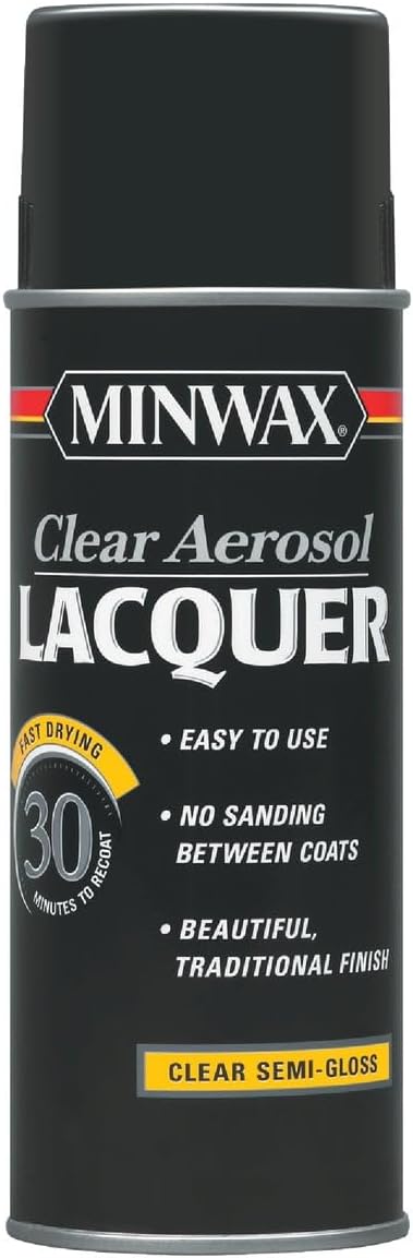 12.25 Oz Clear Brushing Lacquer Spray Semi-Gloss [Set of 6]6