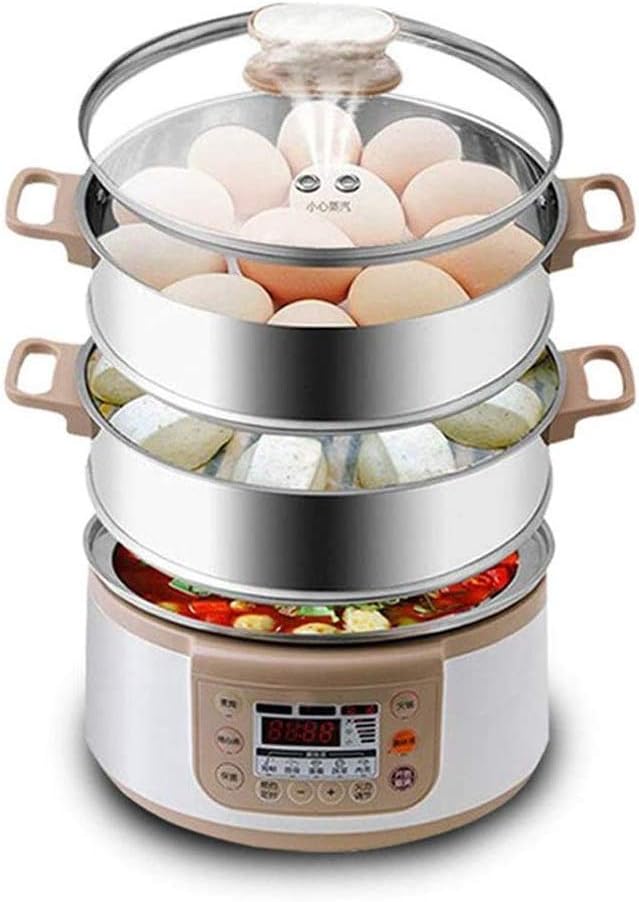 Multifunctional Electric Boilers 3-Layer Rapid Egg Cooker Steamer Egg Poacher Boiler Capacity Removable Tray