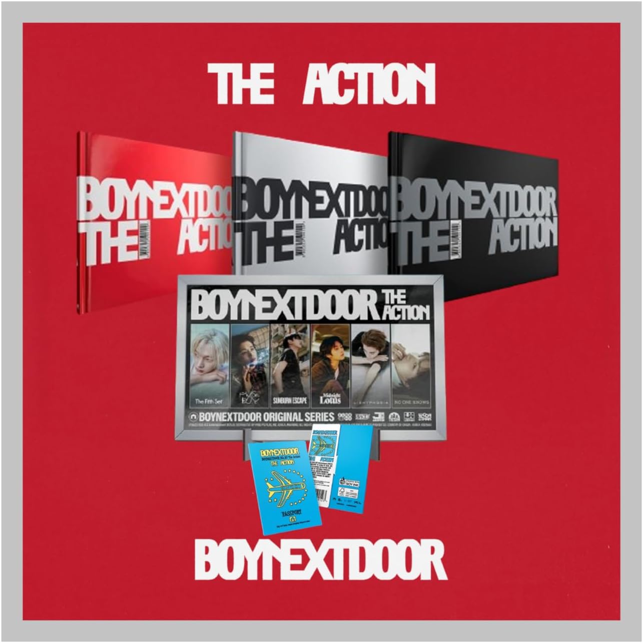 BOY'NEXT'DOOR The Action 5th EP Album with Tracking Sealed BND (Standard Set(Play+Loading+Pause))