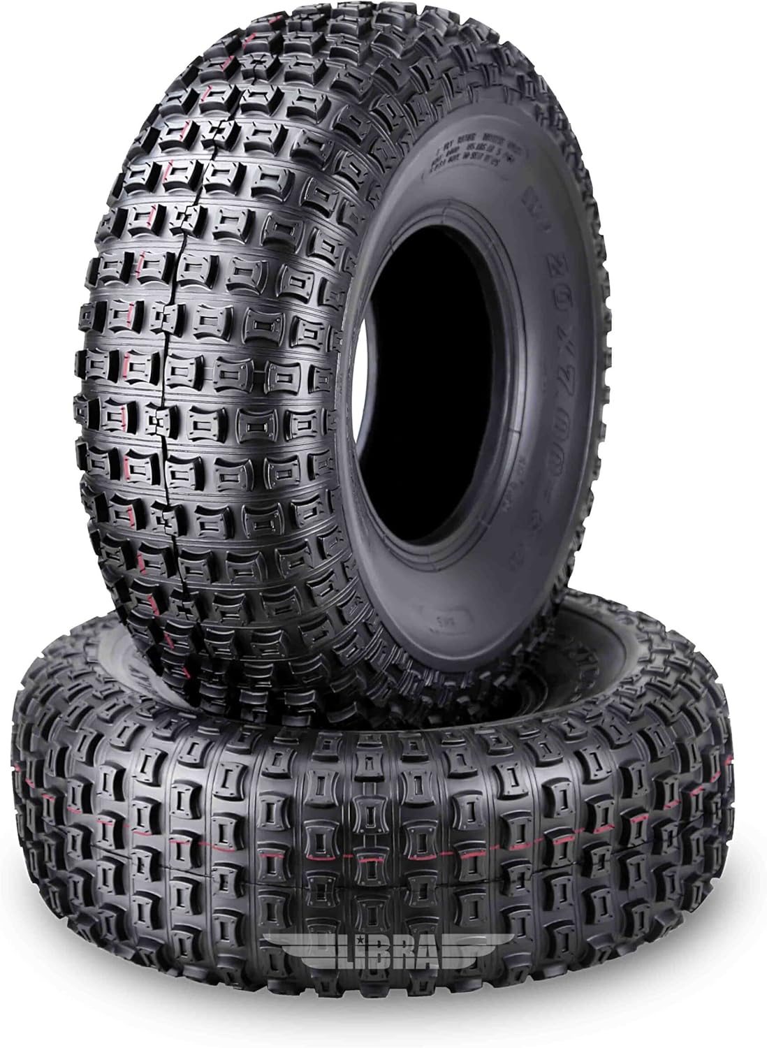 WANDA (2) 20x7-8 for 89-04 Yamaha Breeze YFA125 ATV Front Tire Set of 4PR