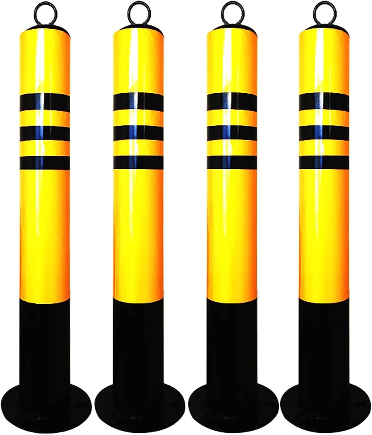 Safety Barrier Bollard Pole, Bollard Post for Driveways Reflective ...