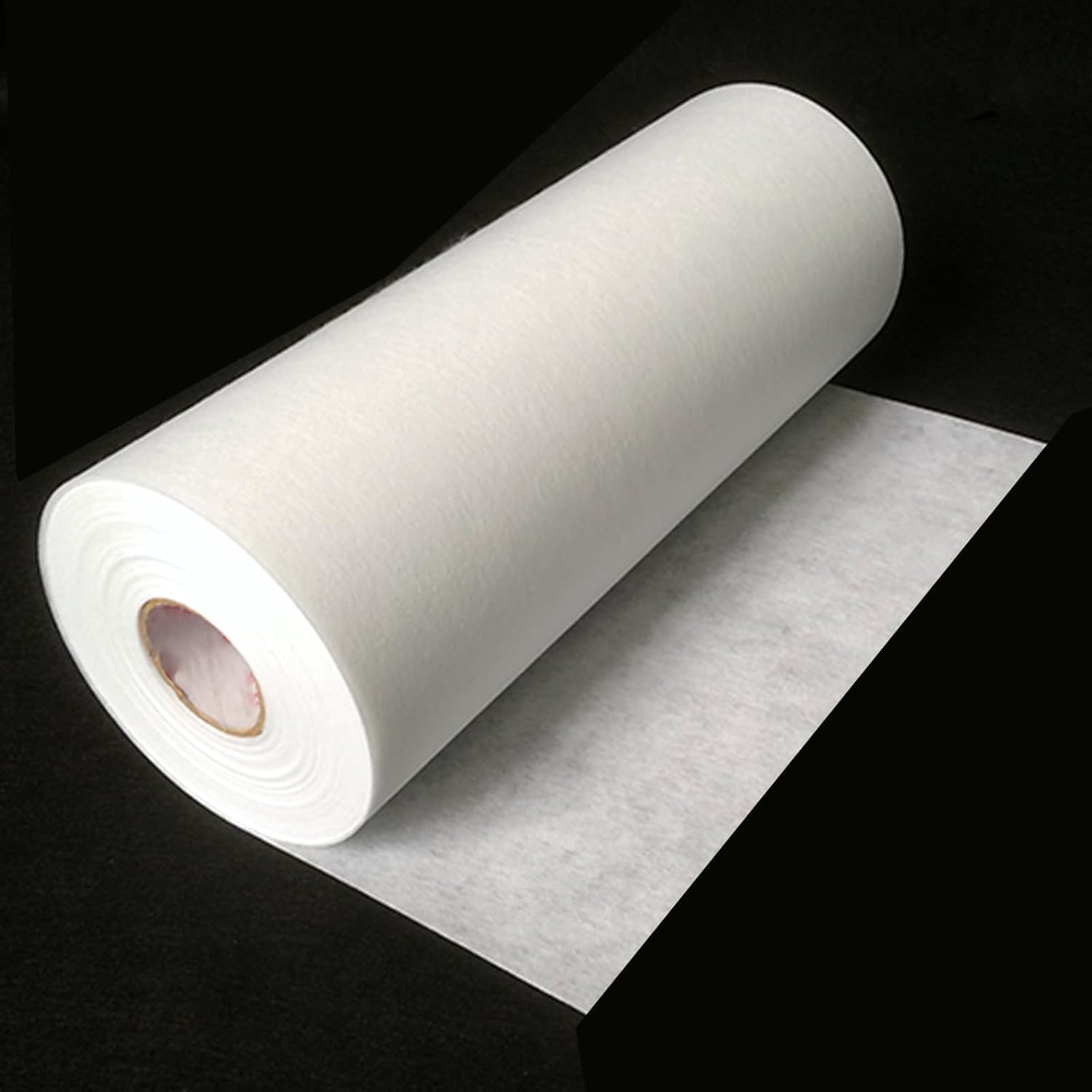 White Cut Away Machine Embroidery Stabilizer Backing 18 in x 150ft / roll ，3.5 oz， Cut into Variable Sizes，for Machine Embro