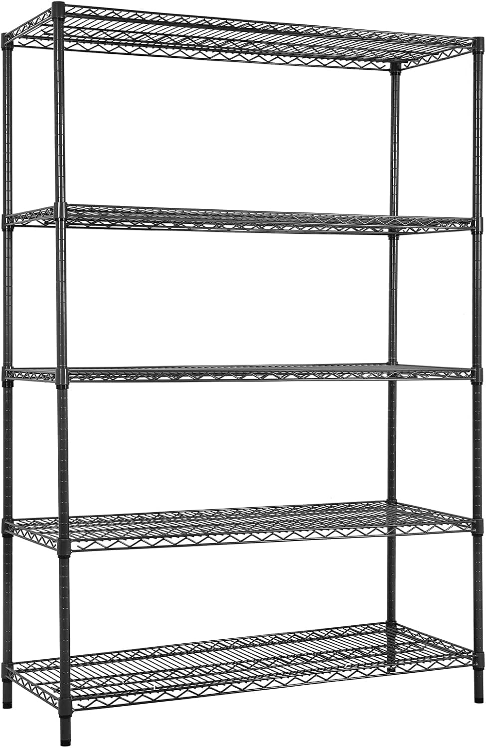 Land Guard 5 Tier Chrome Storage Racks and Shelving - 48