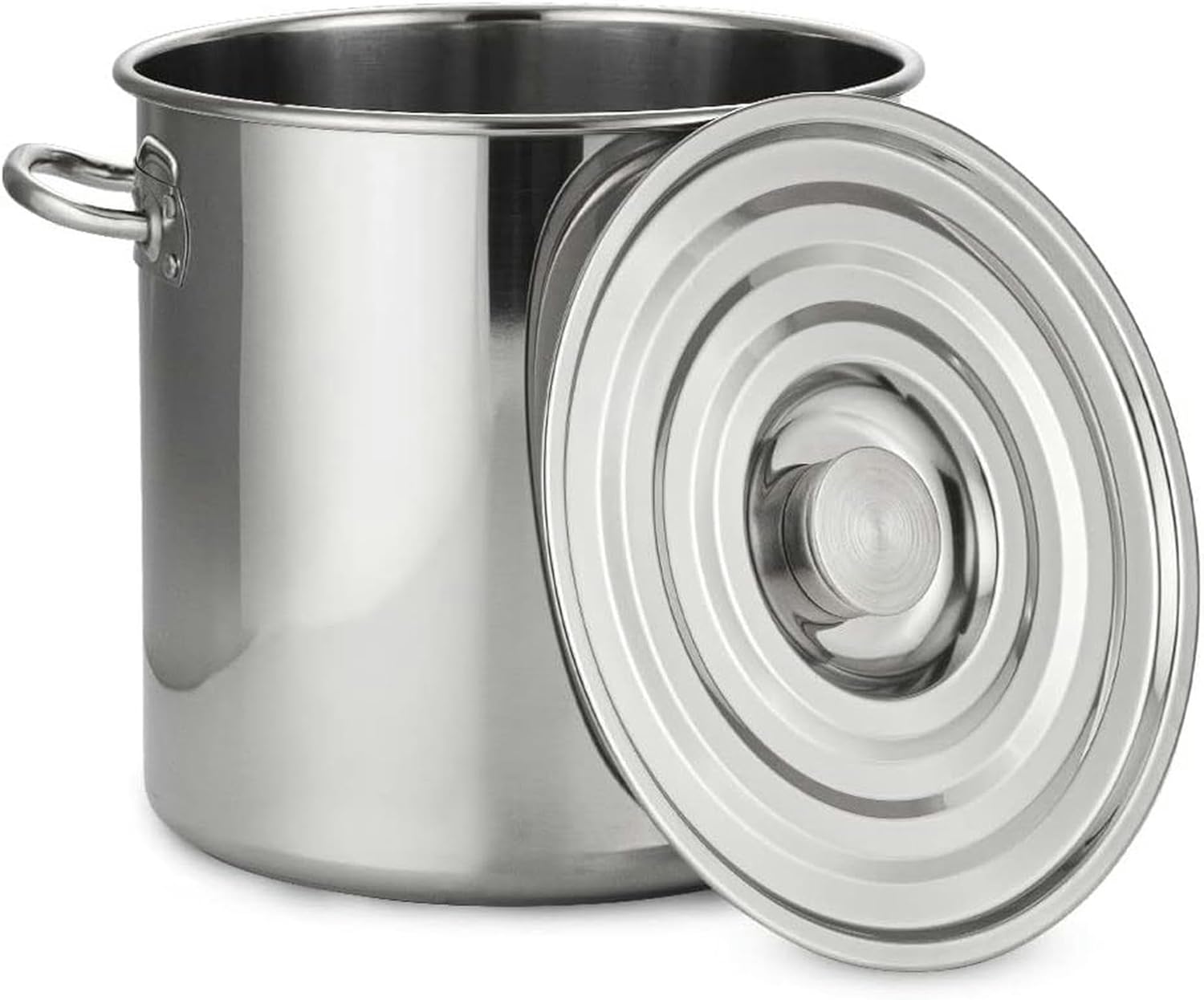 Commercial Cooking Pots Large Stockpot Stainless Steel Stock Pot and Strainer Basket Set 27Qt/45Qt/63Qt Soup Bucket, for Crawfish Seafood Crab Boiling,40cm/15.7inch(45cm/17.7inch)