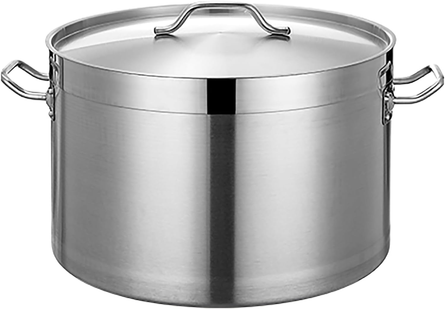 Stainless Steel Stock Pot,Induction Pot with Lid,Multipurpose Sauce Pot/Cooking Pot/Crock Pot,for Gas Stove/Induction Cooker,One Color-58L