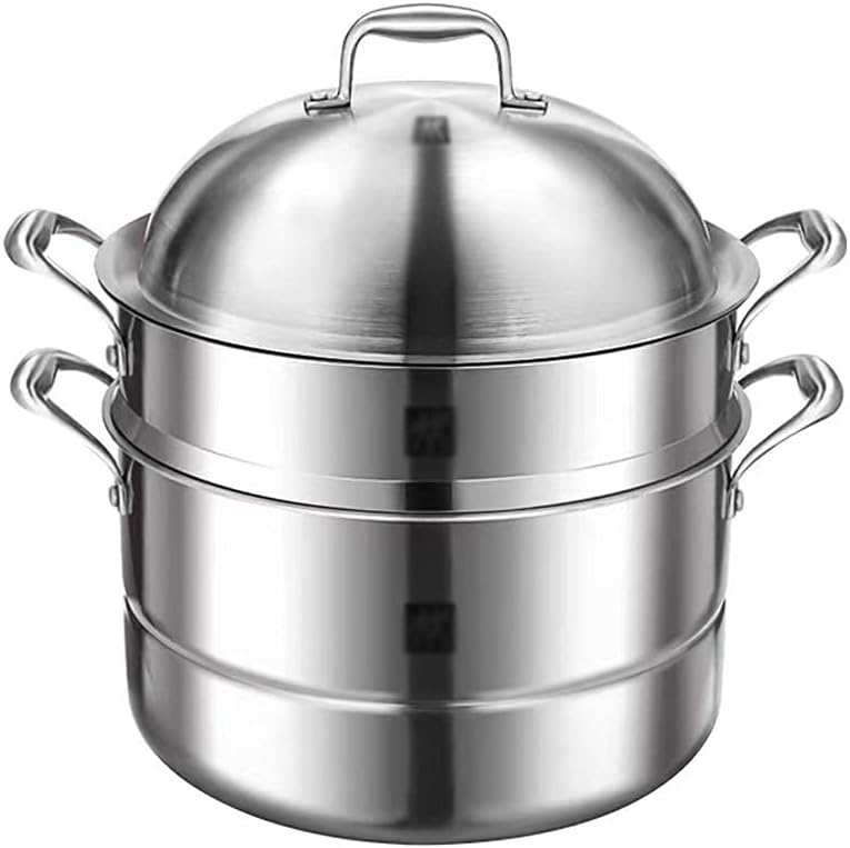 Stainless Steel Three-layer Large-capacity Steamer Household Multi-layer Induction Cooker Gas Universal Pot